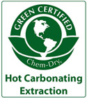 Hot carbonating extraction by Prestige Chem-Dry